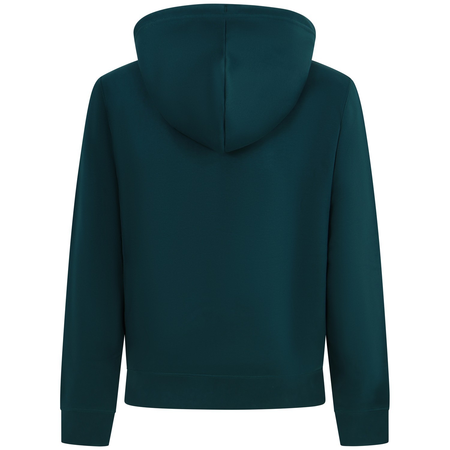 Felpa verde con maxi logo centrale per uomo 2
