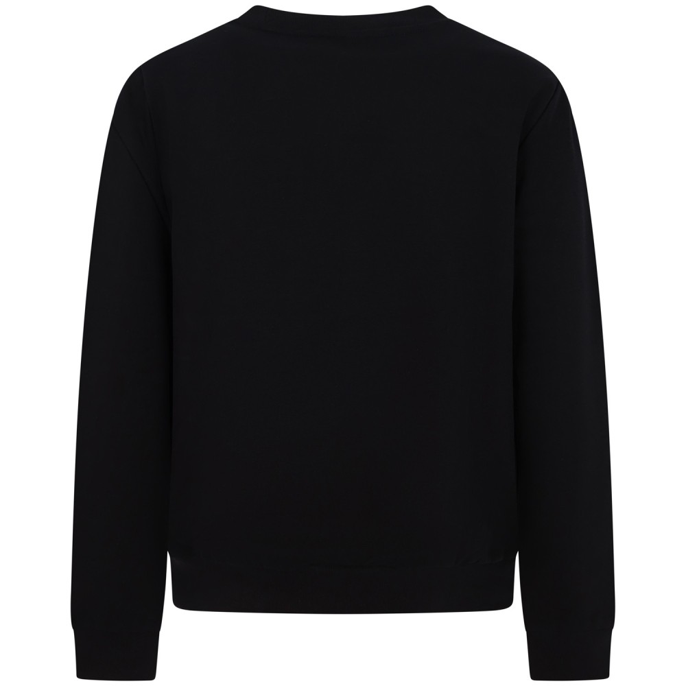 Felpa nera con mini logo per uomo