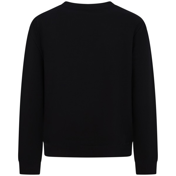Felpa nera con mini logo per uomo