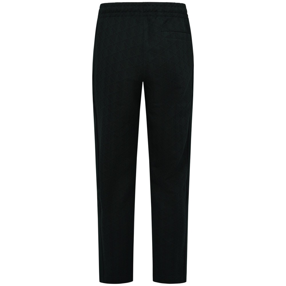 Pantalone tuta verde con logo all over per uomo