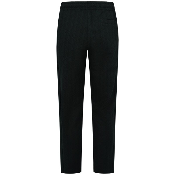 Pantalone tuta verde con logo all over per uomo