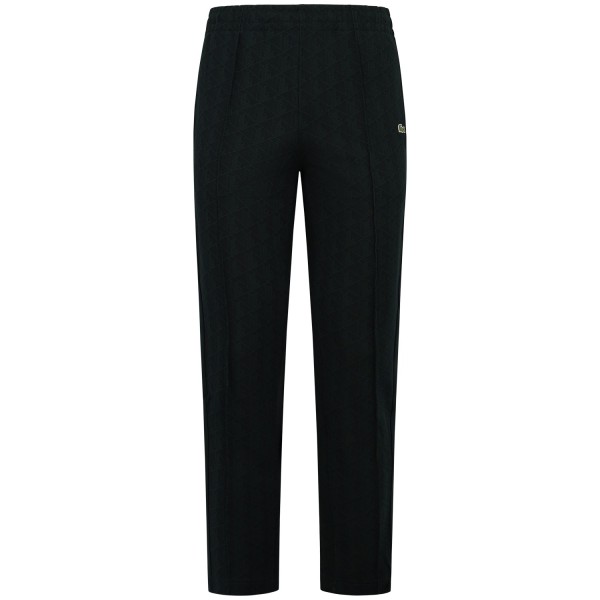 Pantalone tuta verde con logo all over per uomo