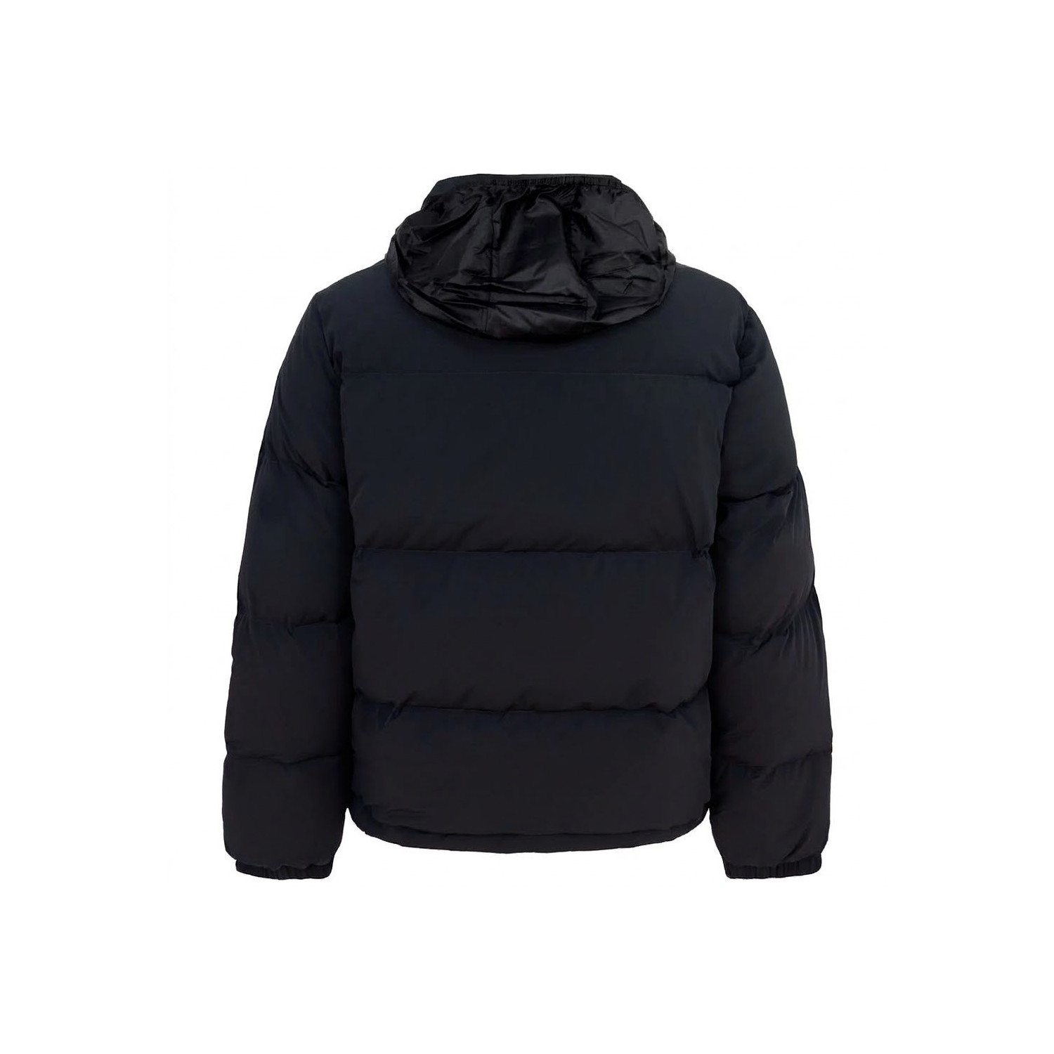 Piumino nero con mini logo per uomo