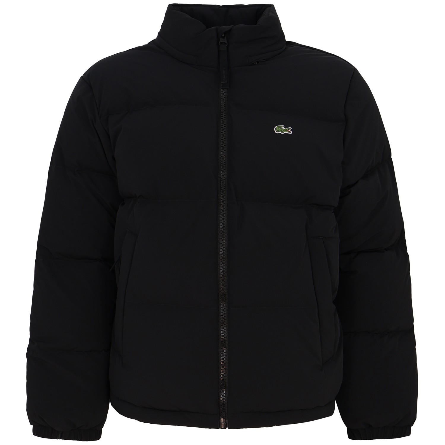 Piumino nero con mini logo per uomo