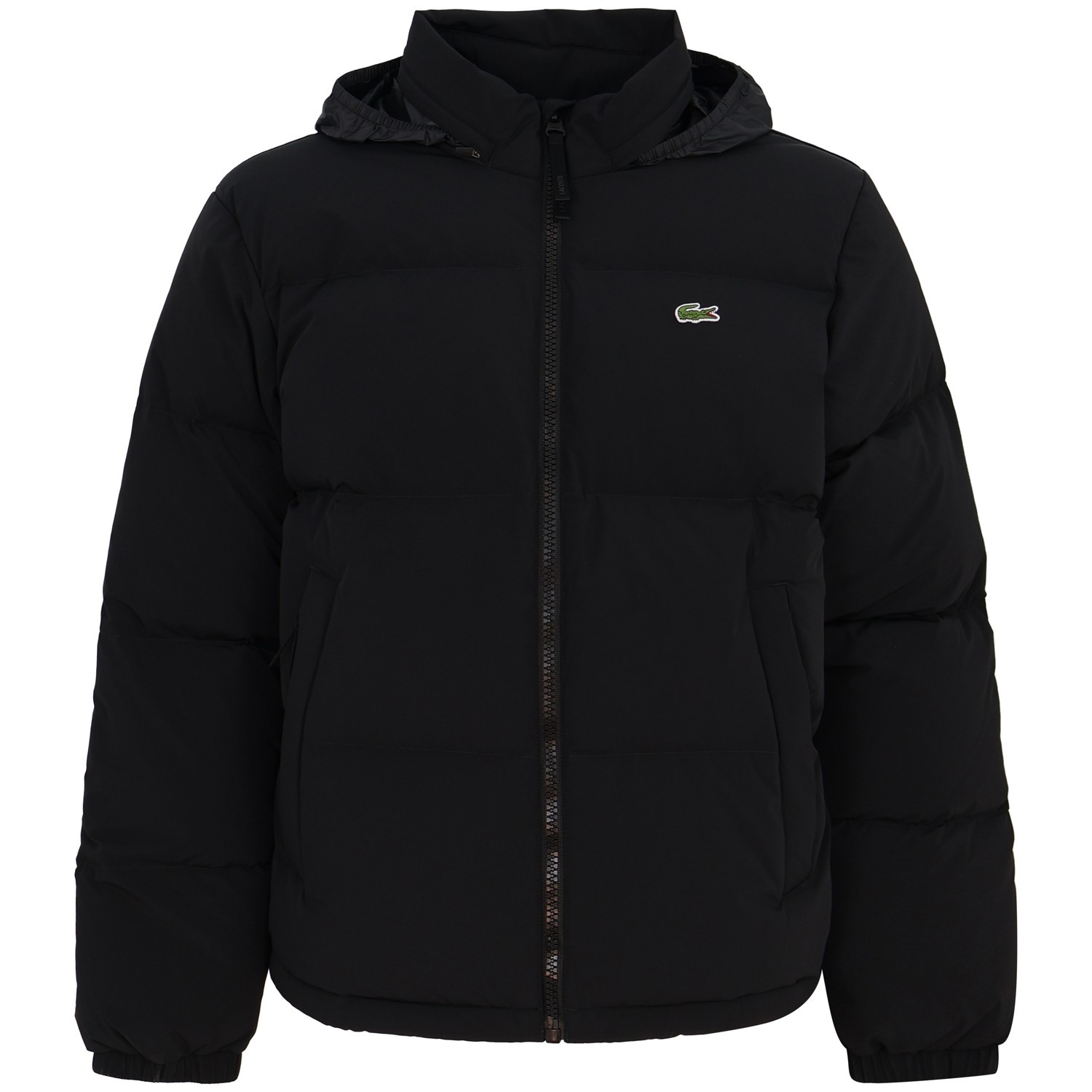 Piumino nero con mini logo per uomo 2