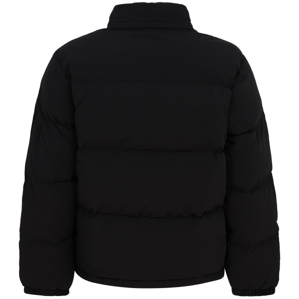 Piumino nero con mini logo per uomo