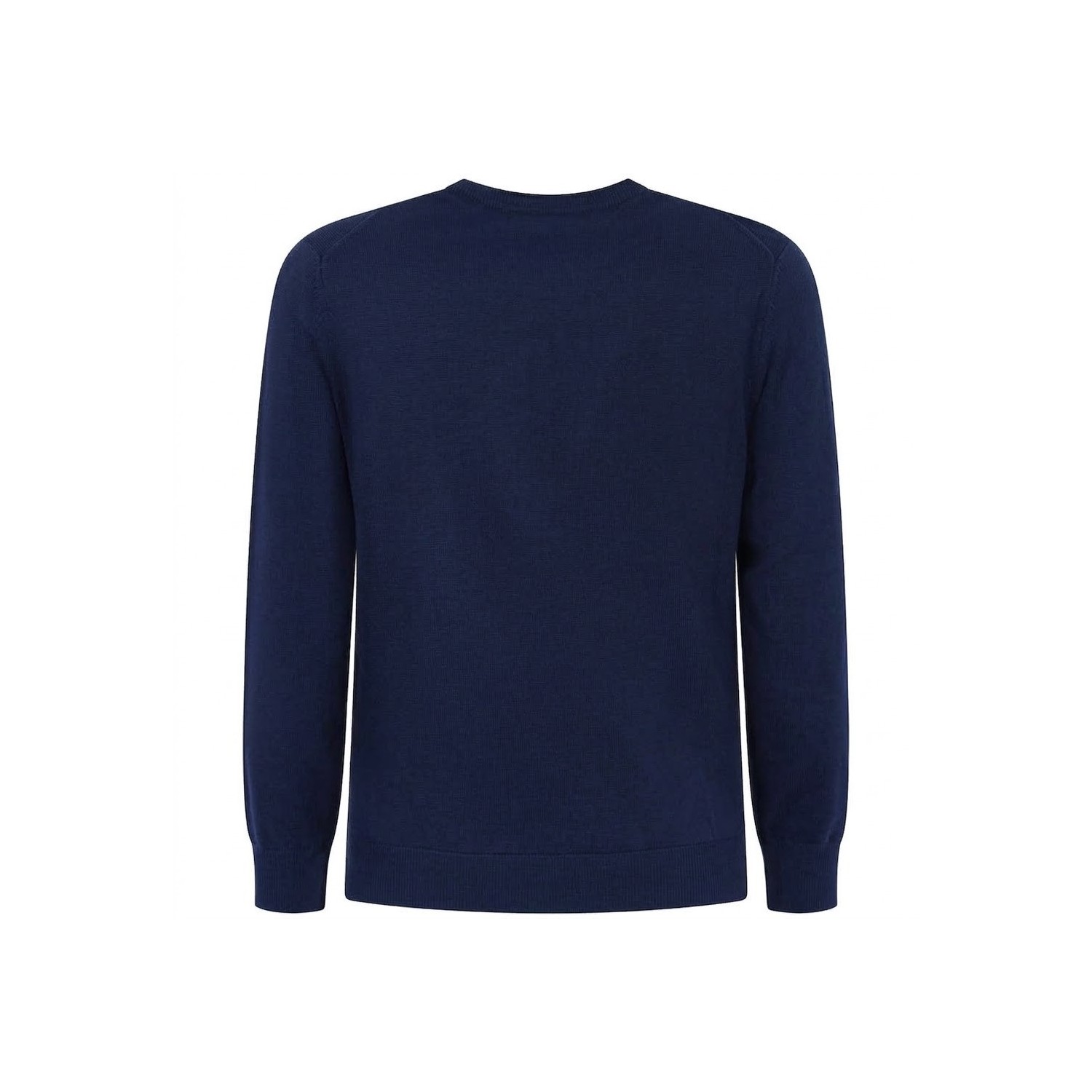 Maglione blu con mini logo per uomo 2
