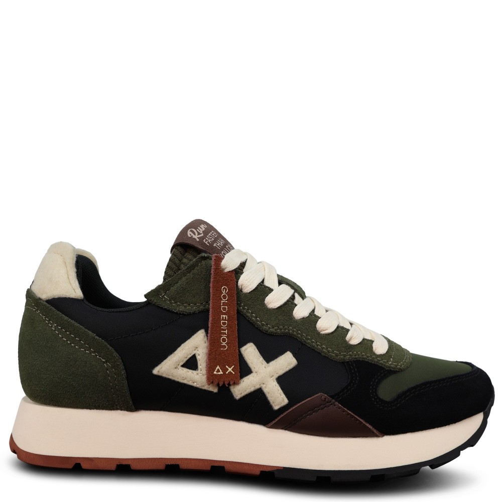 Sneakers verde militare per uomo