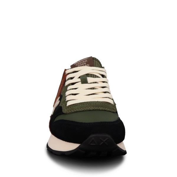 Sneakers verde militare per uomo
