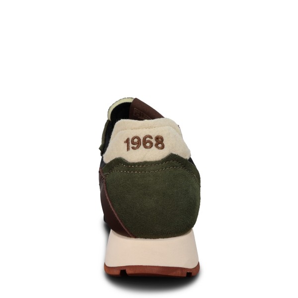 Sneakers verde militare per uomo