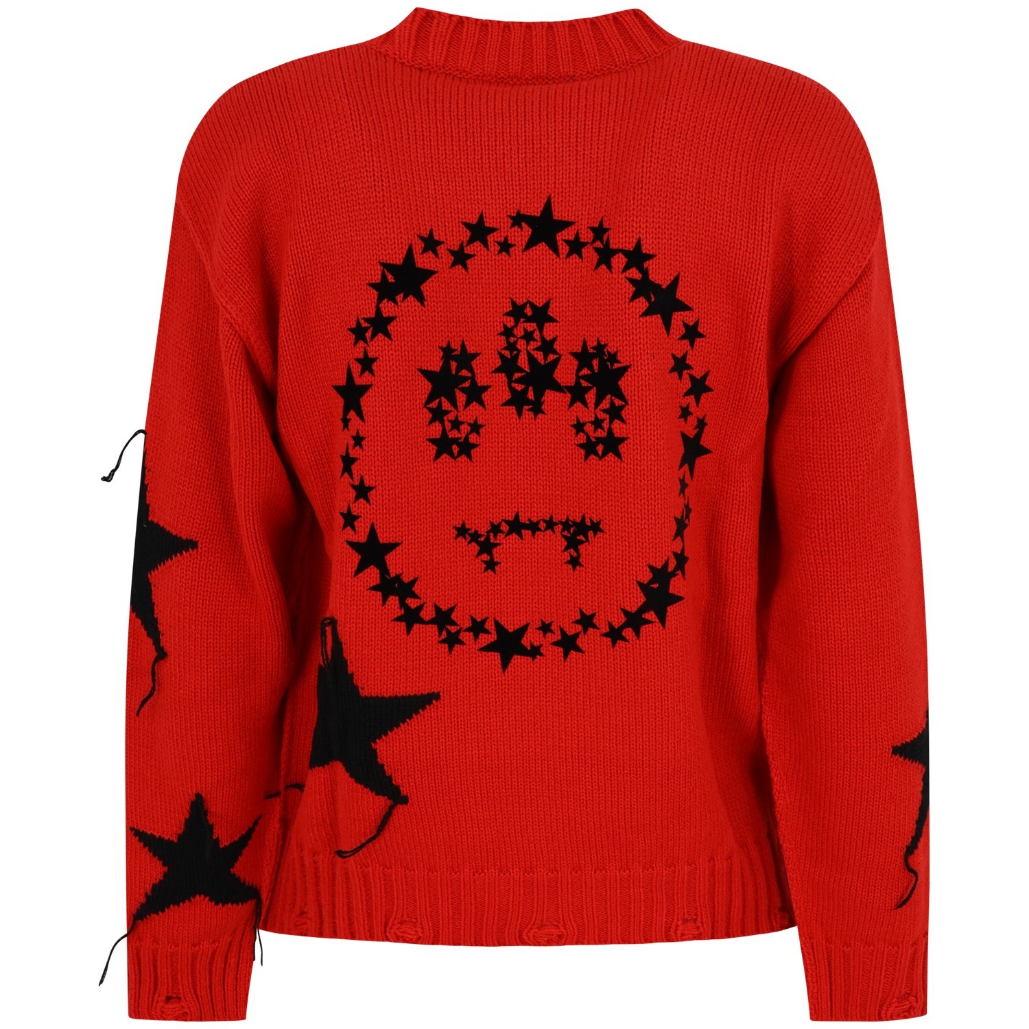 Maglione rosso con maxi logo per uomo 2