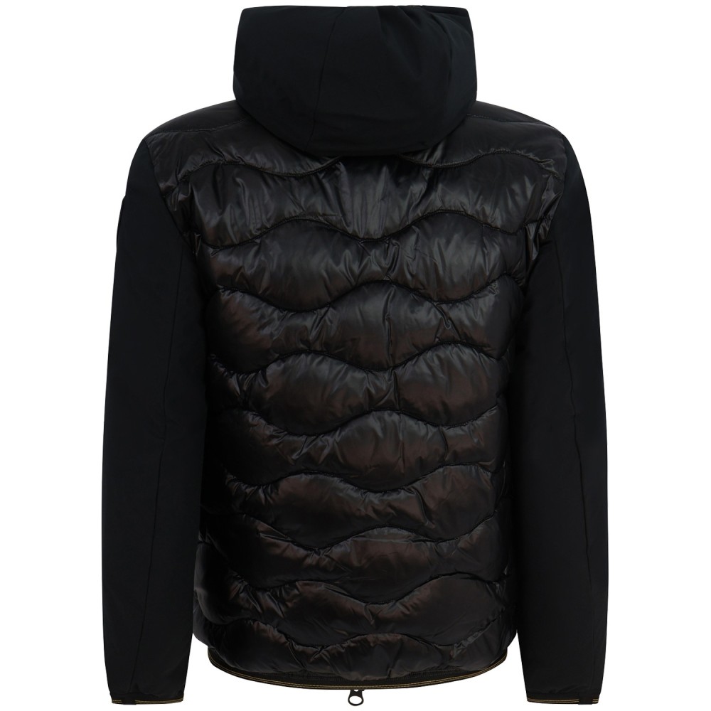 Piumino nero 'ALBERT' con logo per uomo