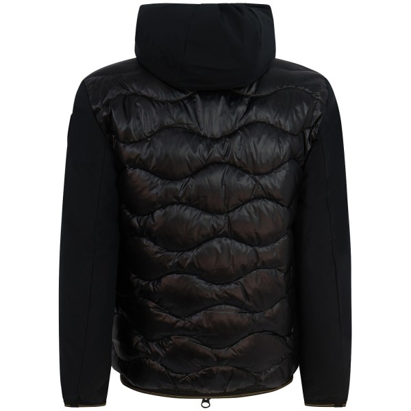 Piumino nero 'ALBERT' con logo per uomo