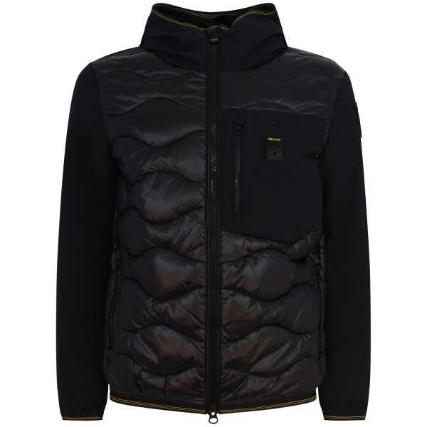Piumino nero 'ALBERT' con logo per uomo