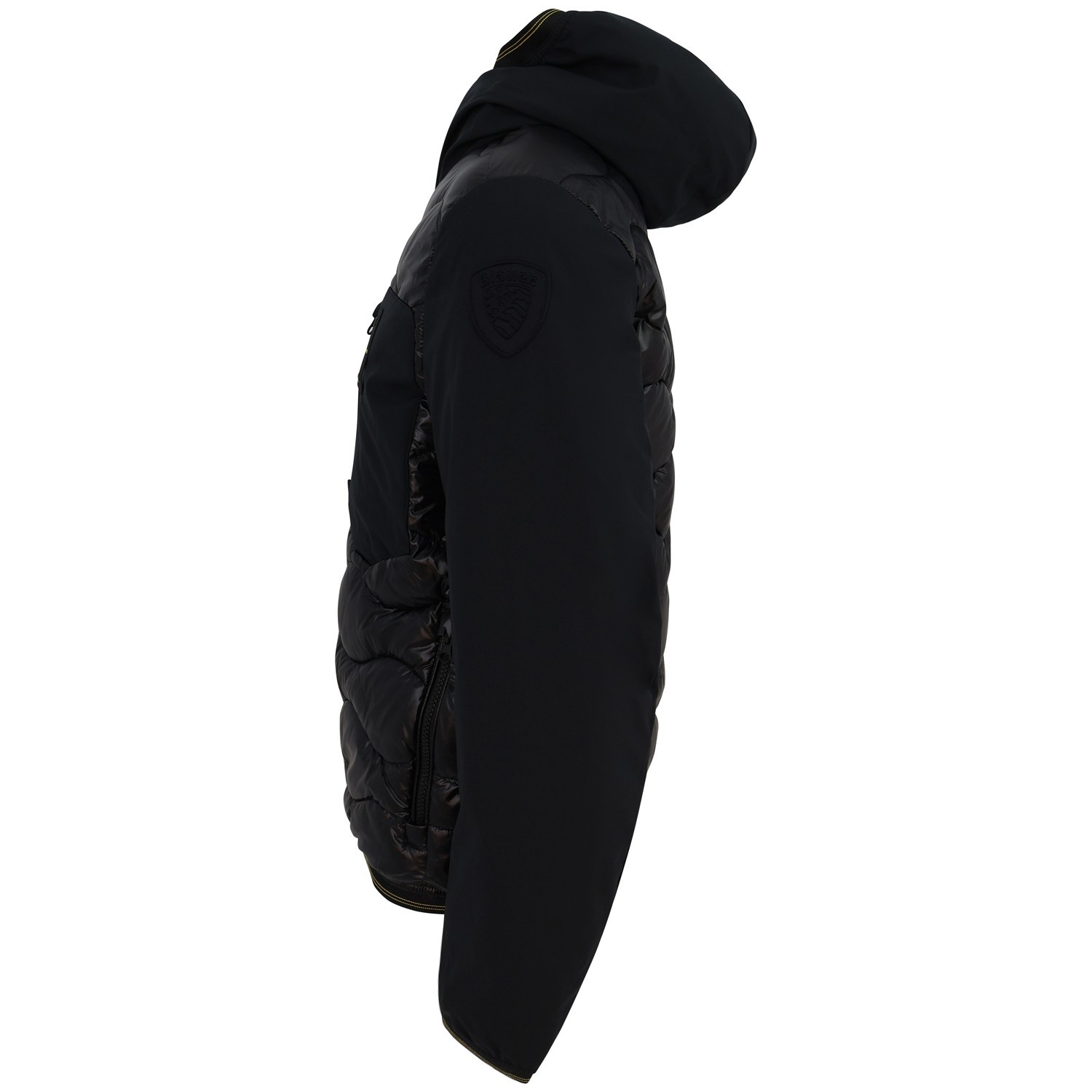 Piumino nero 'ALBERT' con logo per uomo