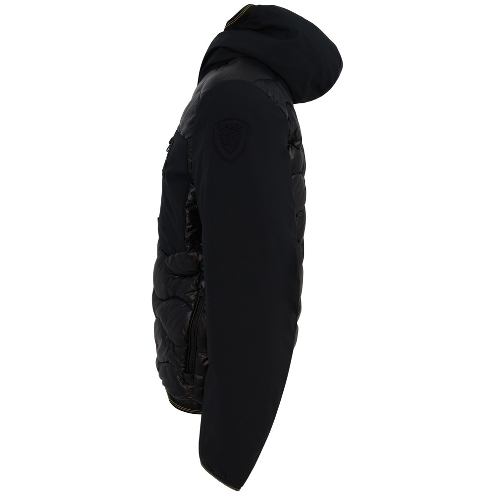 Piumino nero 'ALBERT' con logo per uomo