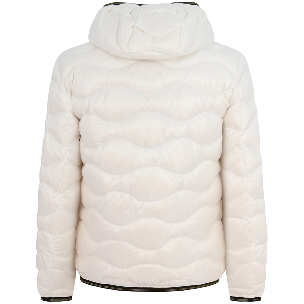 Piumino bianco 'WAVE' con logo per uomo