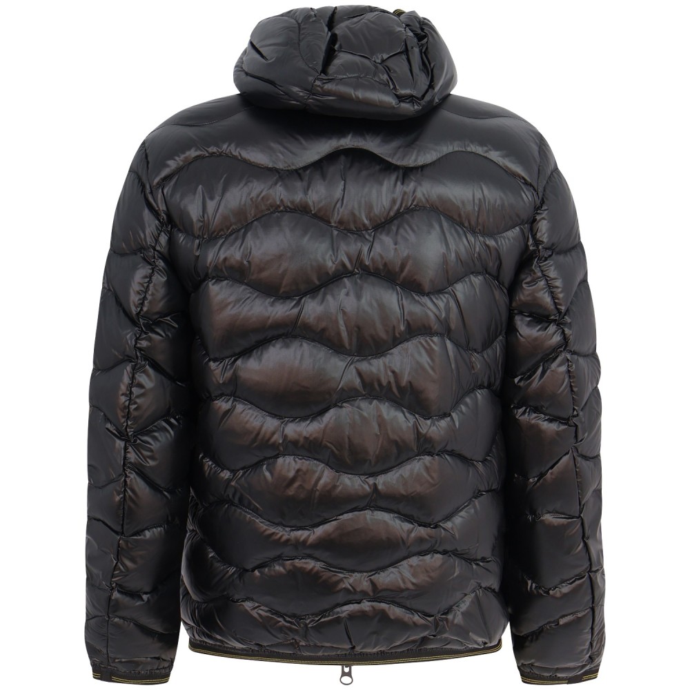 Piumino nero 'WAVE' con logo per uomo
