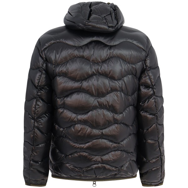 Piumino nero 'WAVE' con logo per uomo