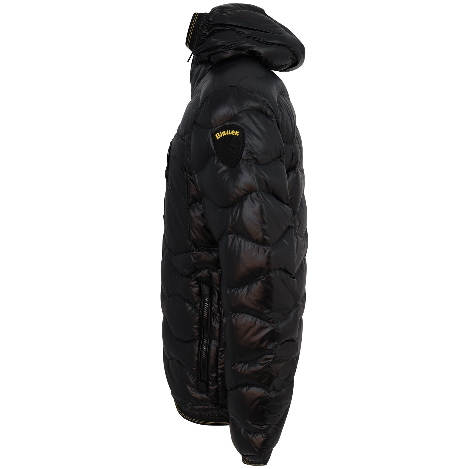Piumino nero 'WAVE' con logo per uomo
