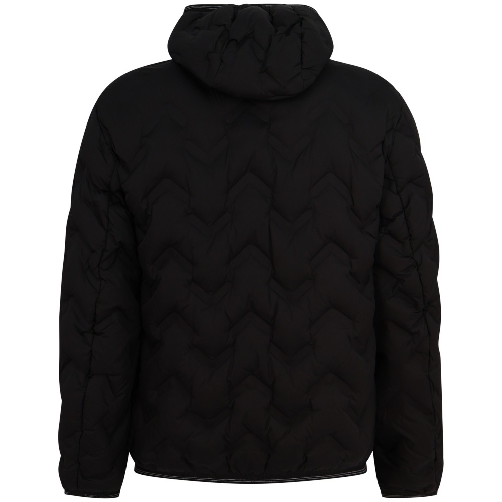 Piumino nero 'PIERY' con logo per uomo