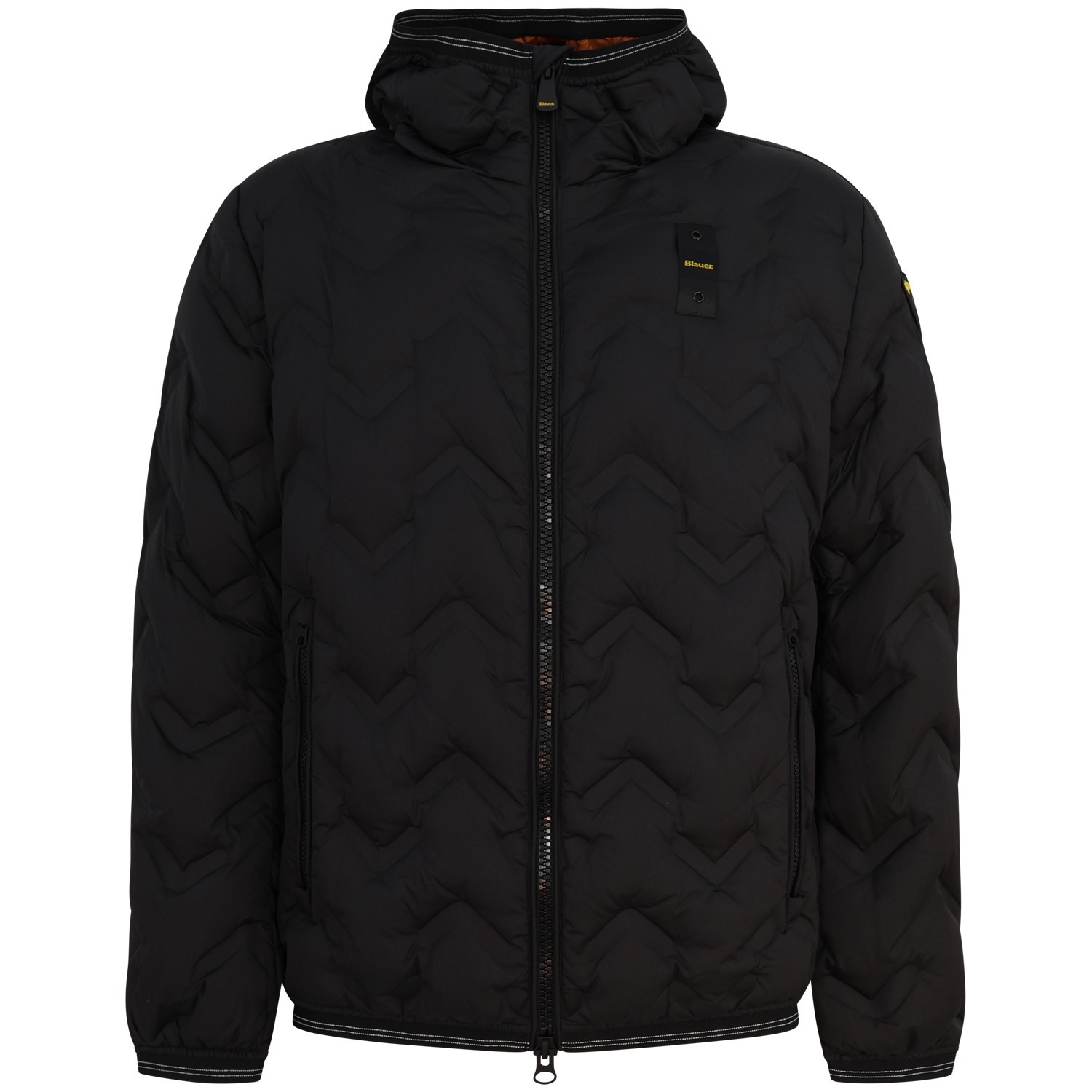 Piumino nero 'PIERY' con logo per uomo