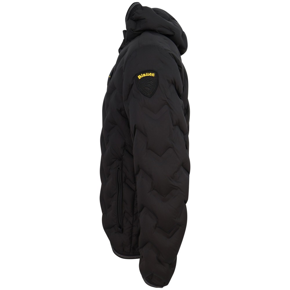 Piumino nero 'PIERY' con logo per uomo