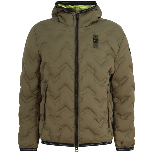 Piumino verde 'PIERY' con logo per uomo