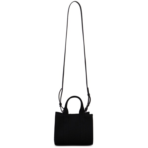 Borsa nera mini con logo per donna