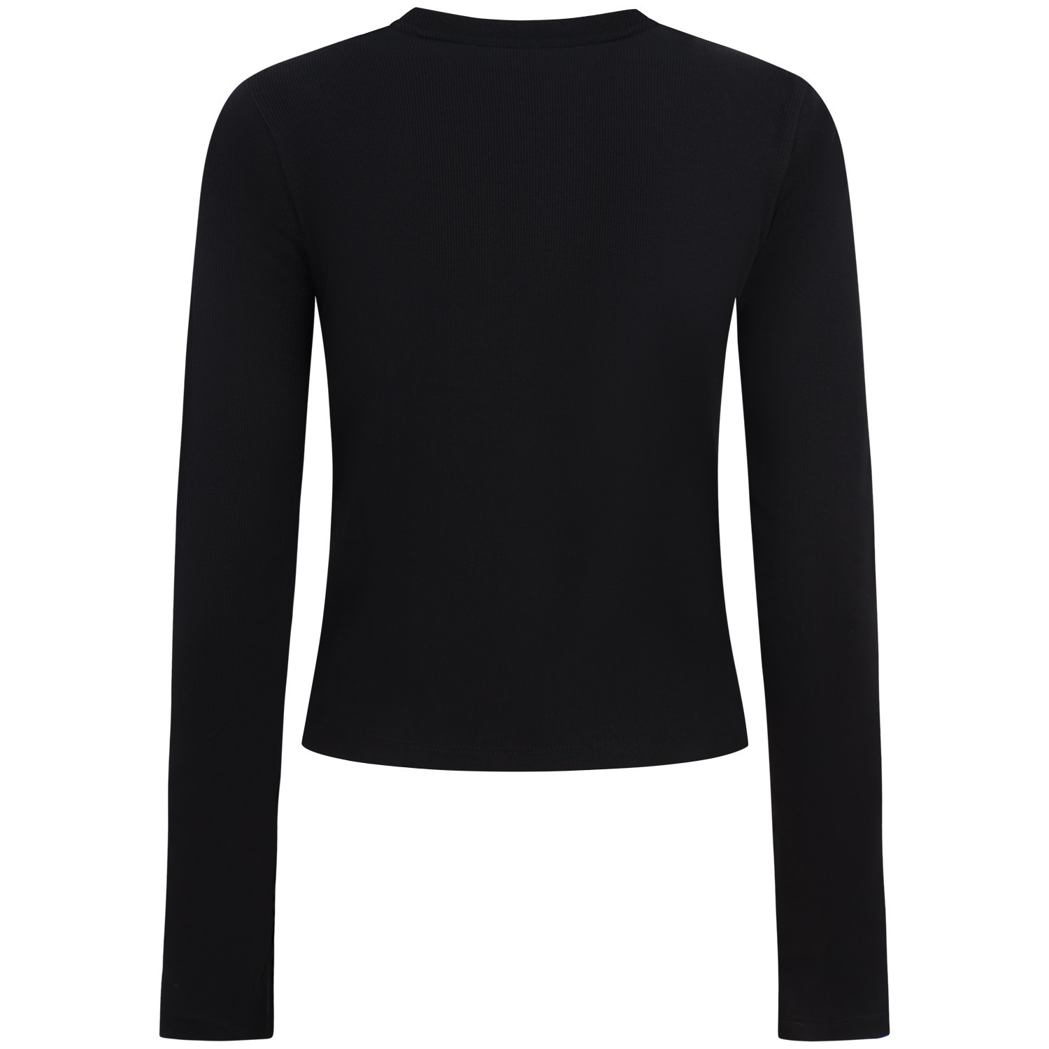 T-shirt nera manica lunga per donna 2
