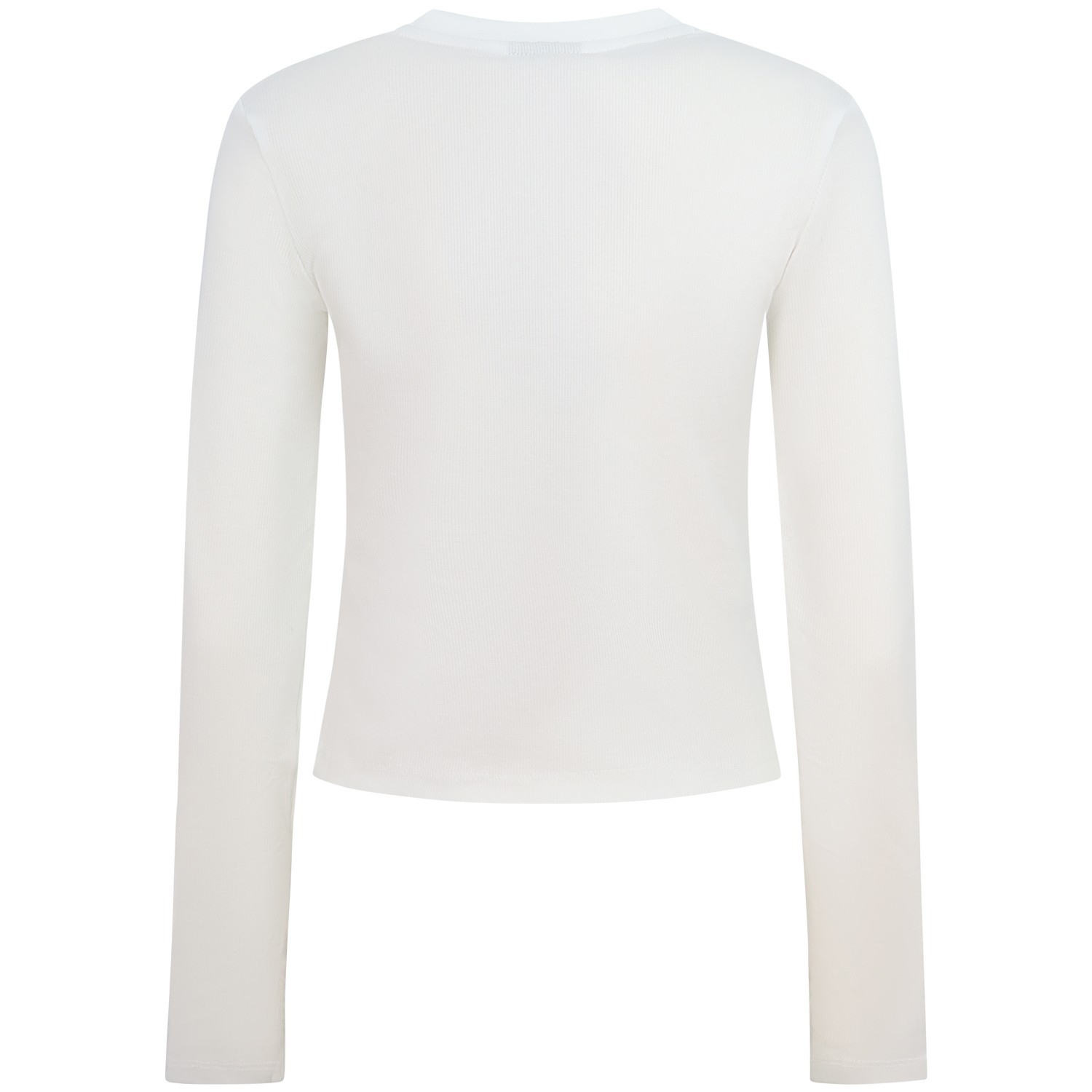 T-shirt bianca manica lunga per donna 2