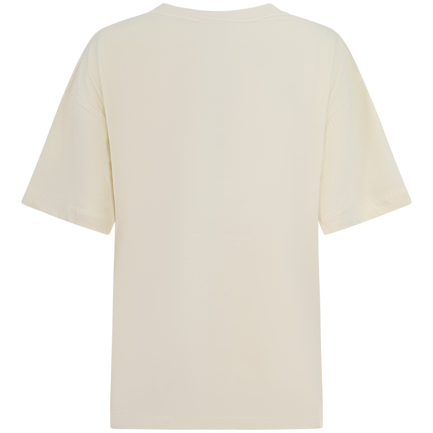 T-shirt bianca girocollo per donna 2