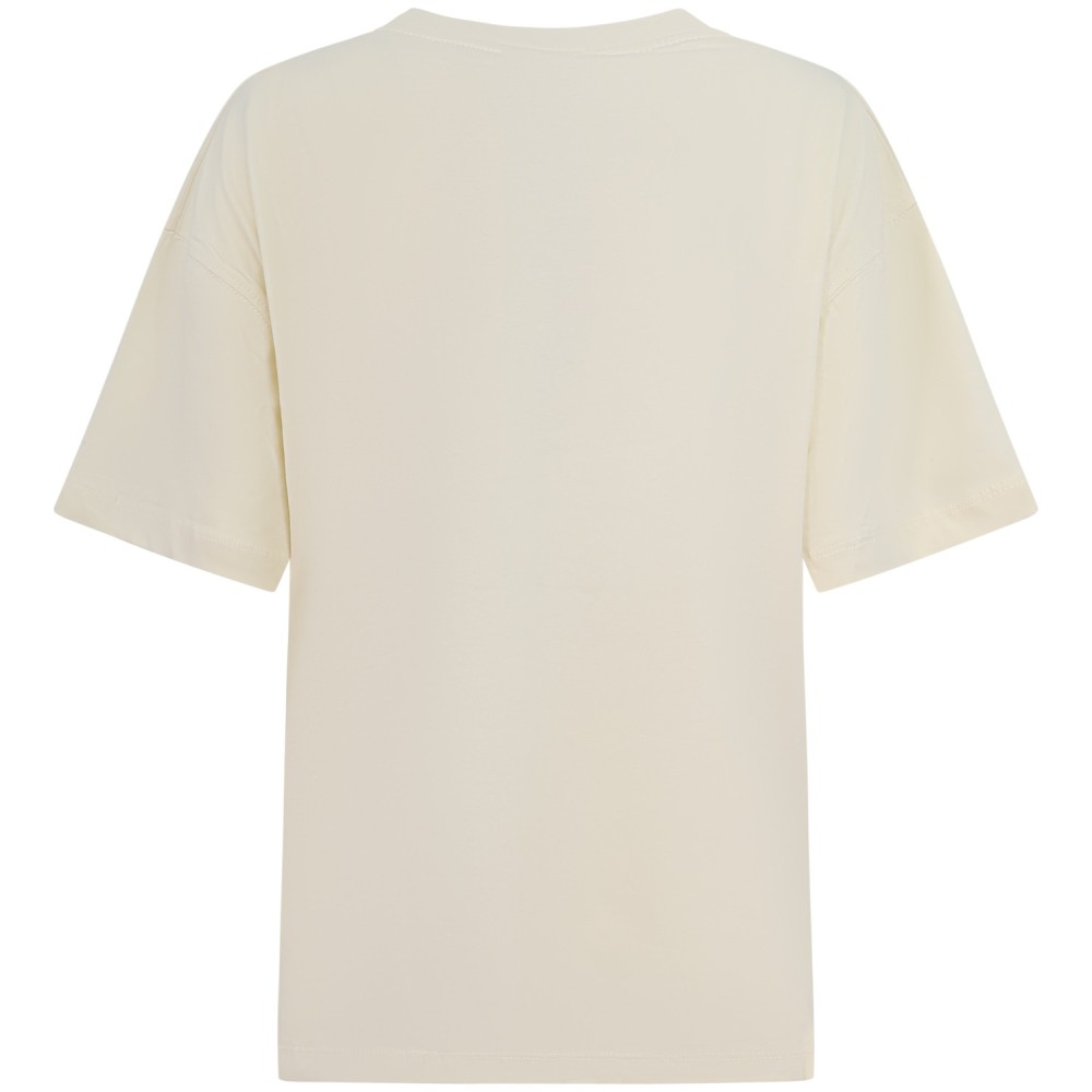 T-shirt bianca girocollo per donna