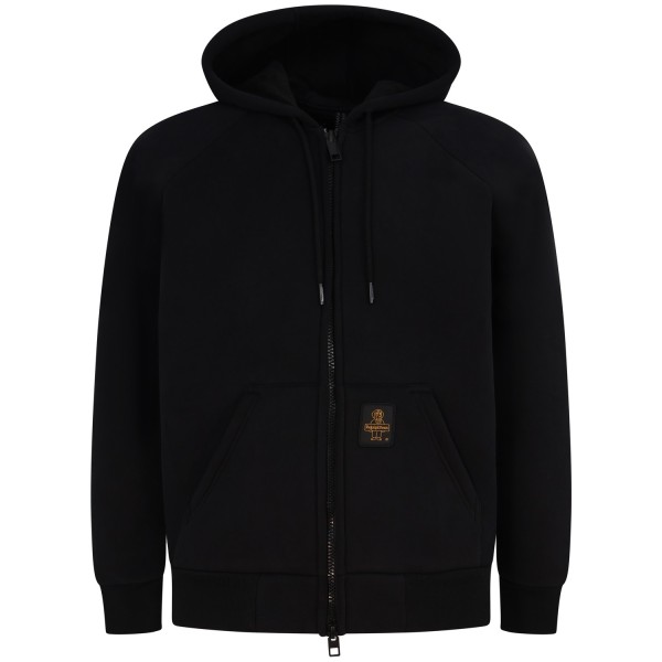 Giubbotto nero con mini logo per uomo