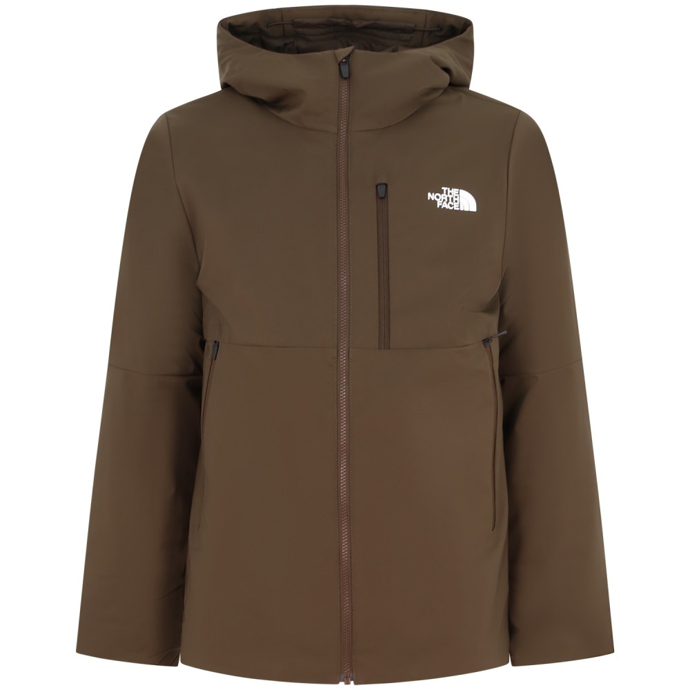 Giubbotto verde scuro con mini logo per uomo