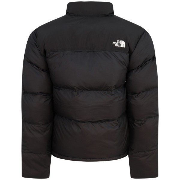 Piumino nero con mini logo per uomo