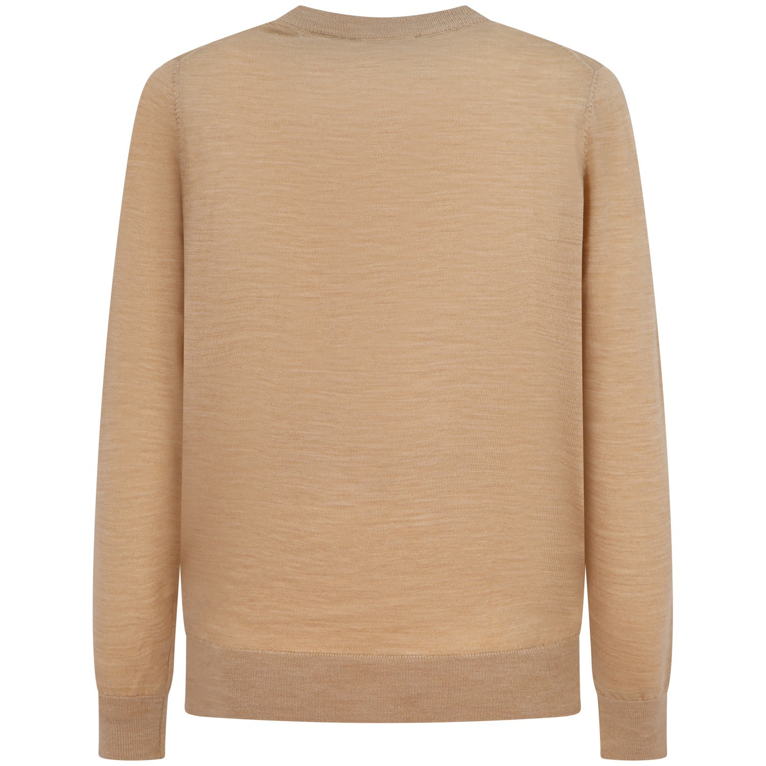 Maglione beige con mini logo per uomo 2