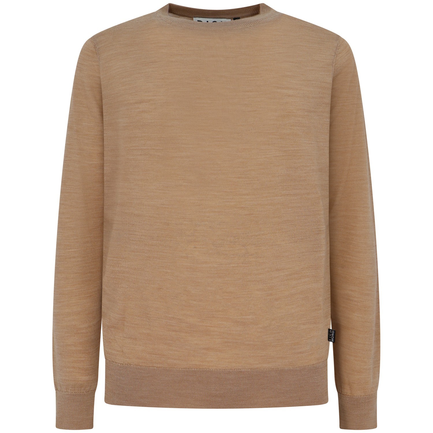 Maglione beige con mini logo per uomo