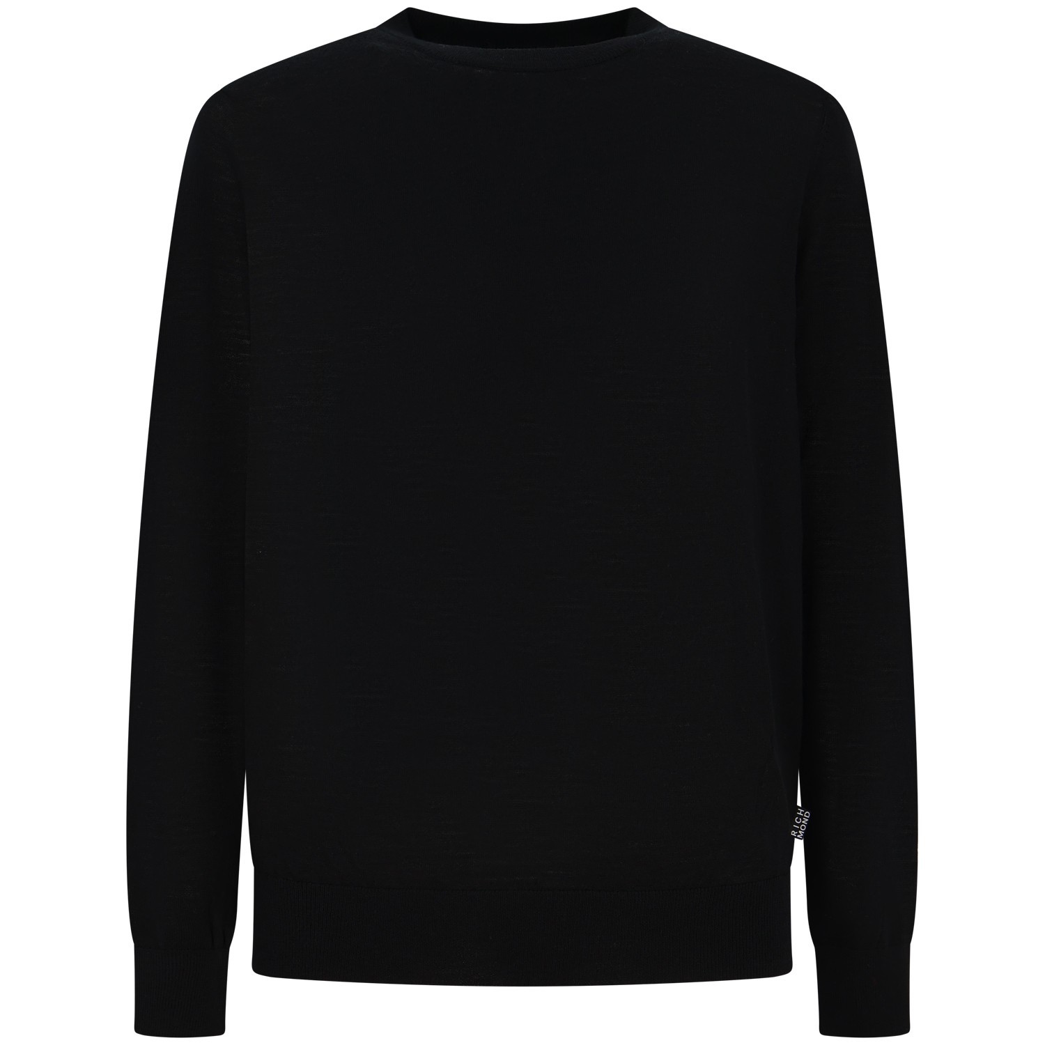 Maglione nero con mini logo per uomo