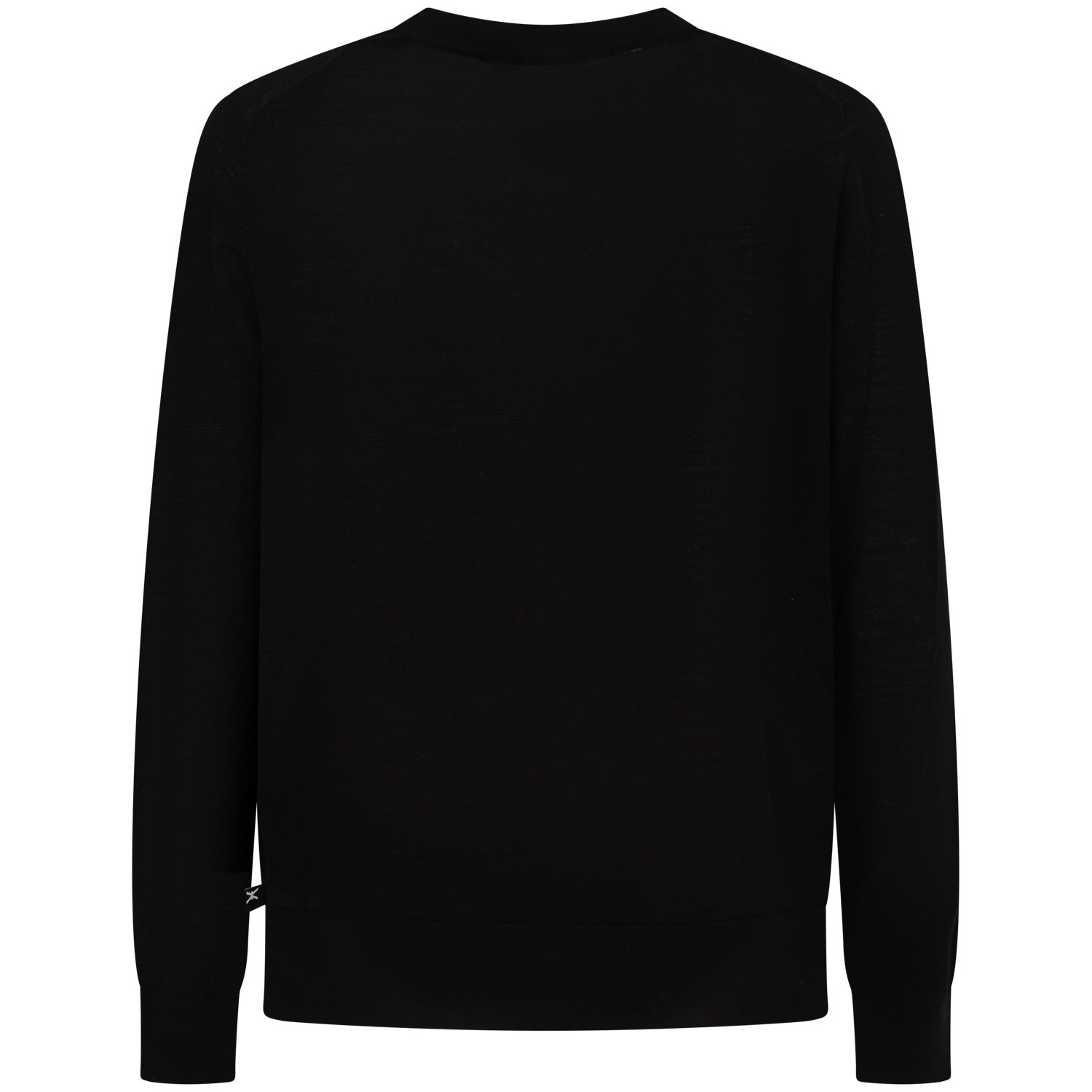 Maglione nero con mini logo per uomo 2