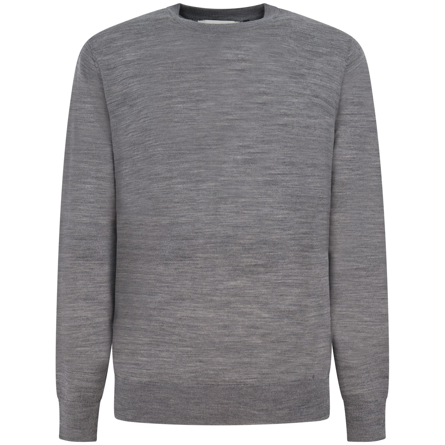 Maglione grigio con mini logo per uomo