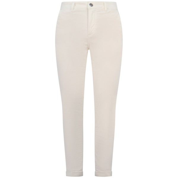 Pantalone bianco 'CHINOS SAND' in velluto per uomo