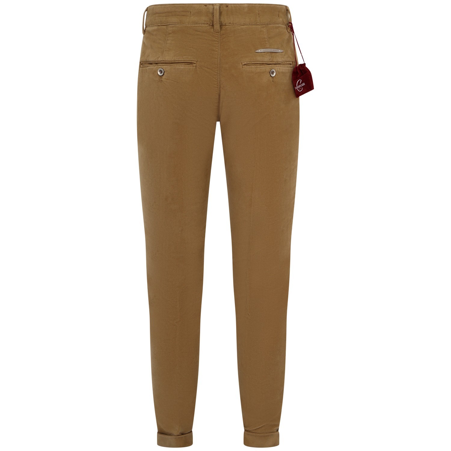 Pantalone marrone 'CHINOS SAND' in velluto per uomo 2