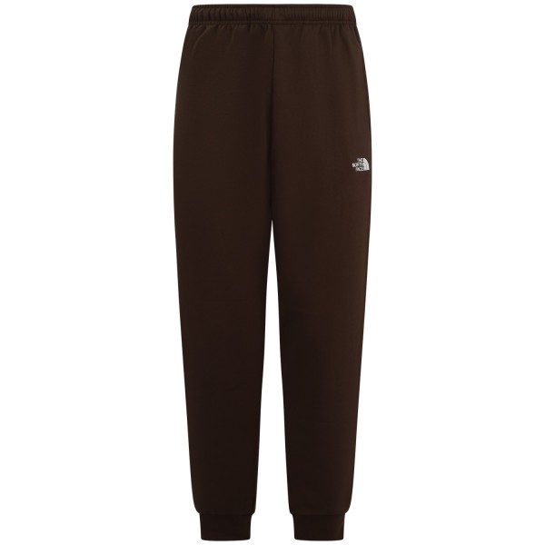 Pantalone tuta marrone con mini logo per uomo