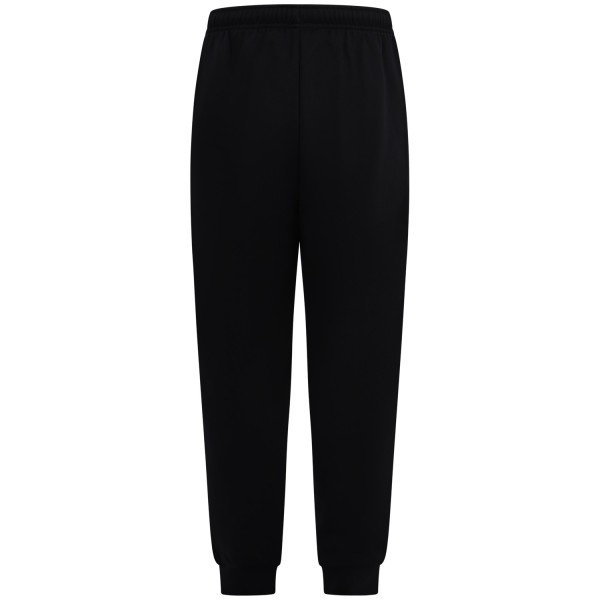 Pantalone tuta nero con mini logo per uomo