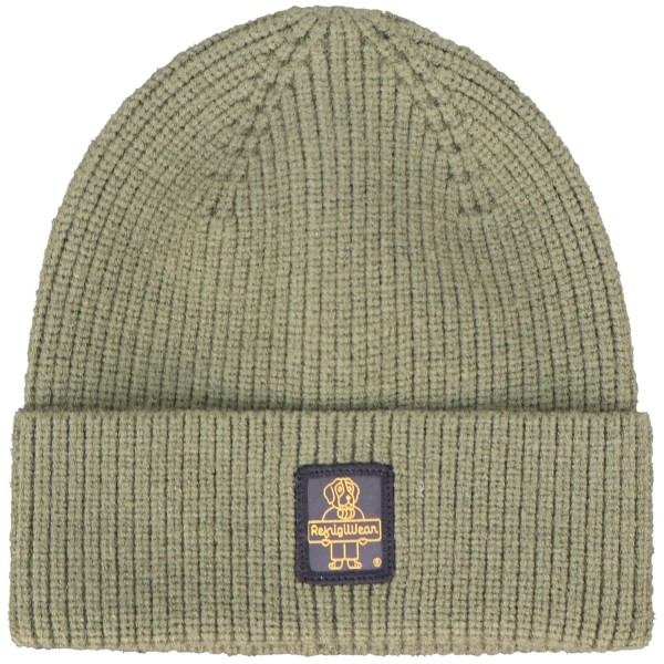 Cappello verde con mini logo per uomo