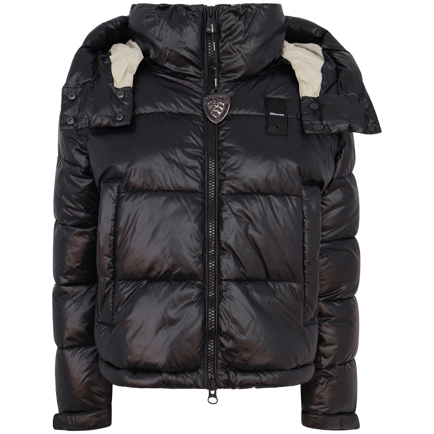 Giubbotto crop nero per donna