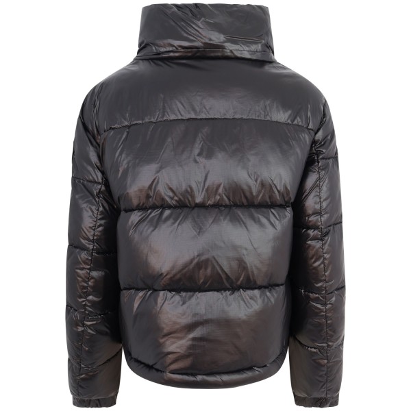 Giubbotto crop nero per donna