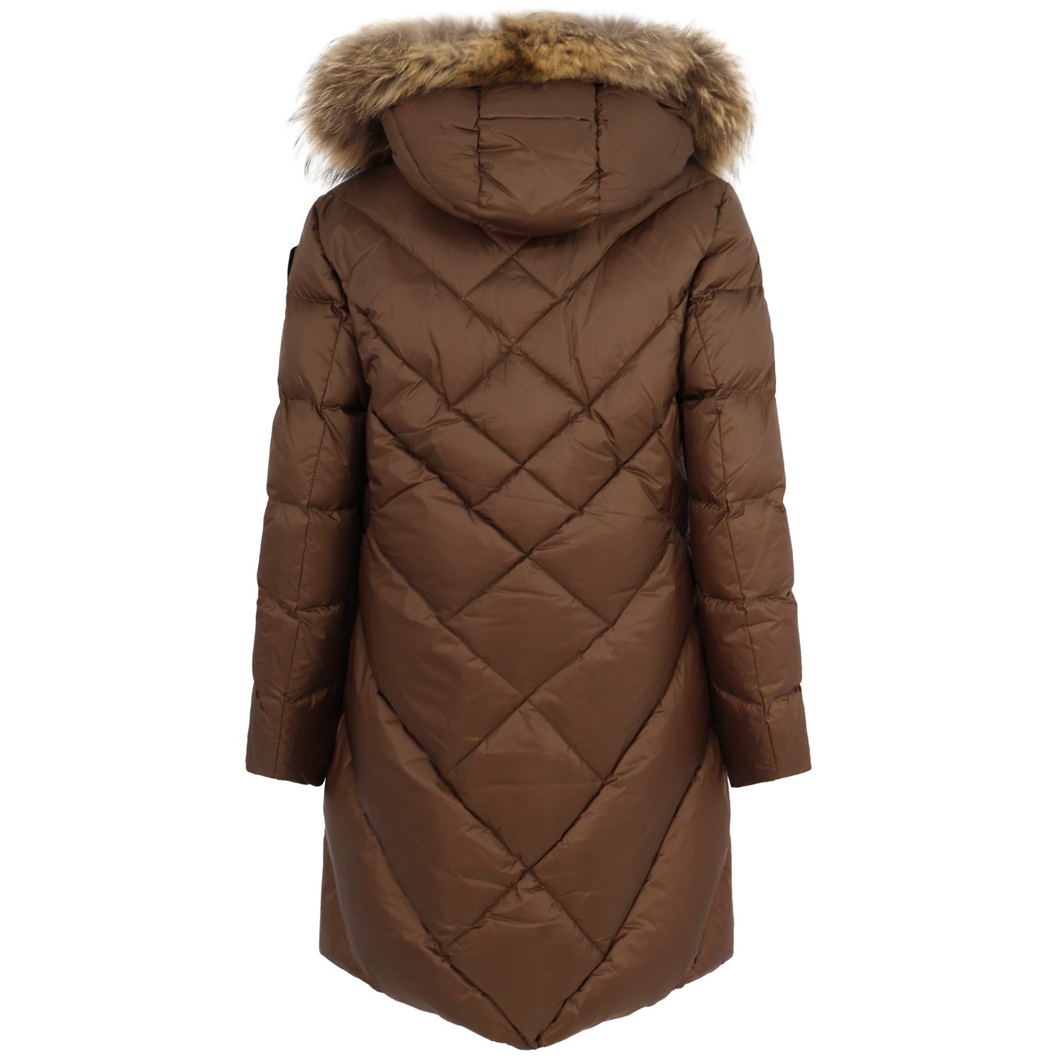 Piumino lungo marrone 'ALTHEA' per donna 2