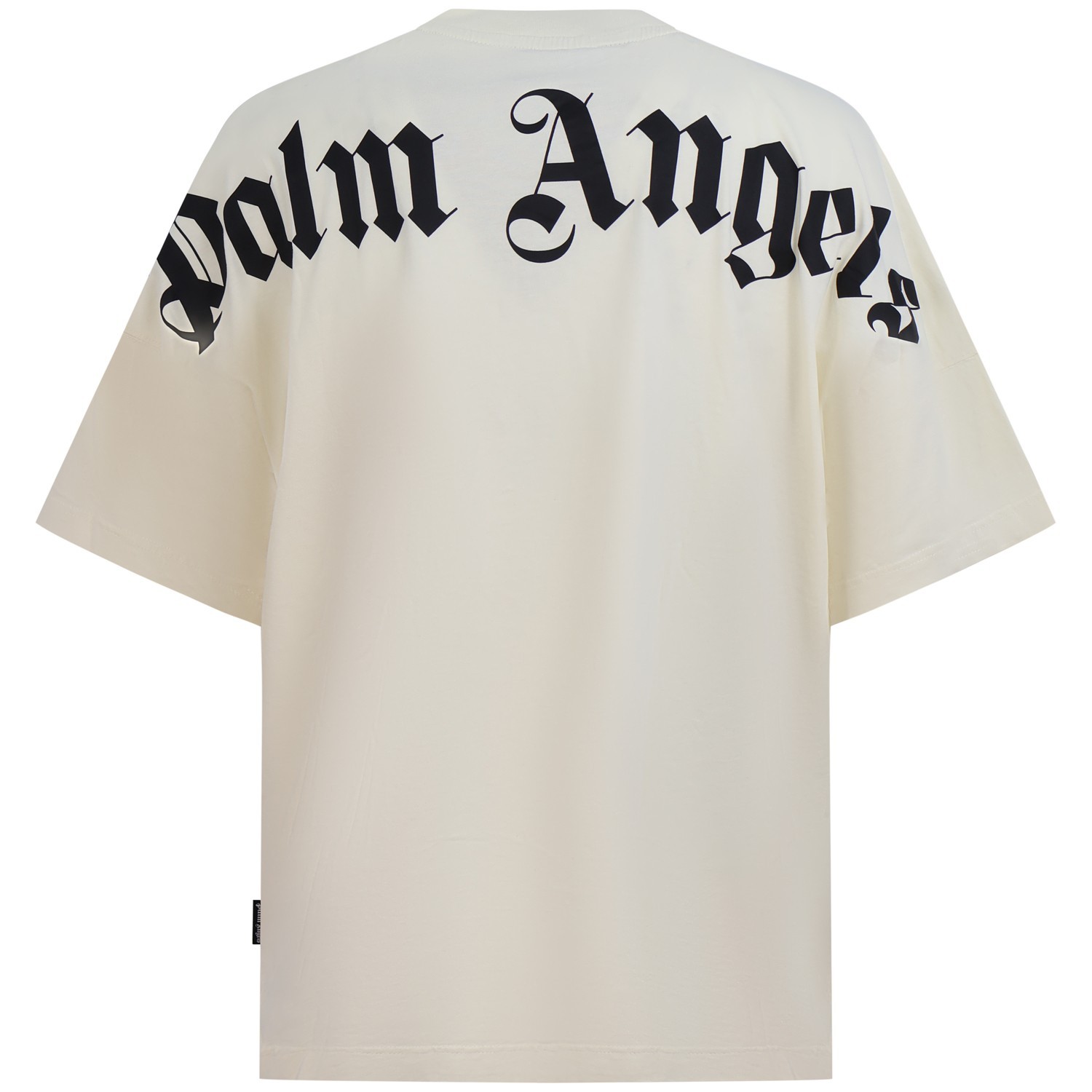 T-shirt bianca con maxi logo posteriore per uomo 2